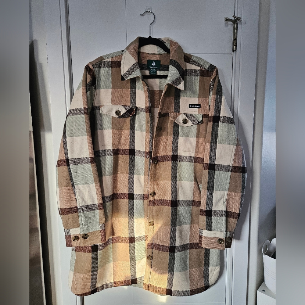Womens Plaid Shacket- Size XL
